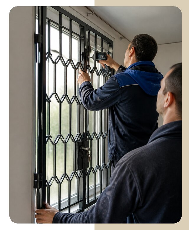 Установка распашных решеток в Котласе цена от 6736 р. | ДвериЛегко-Ктл