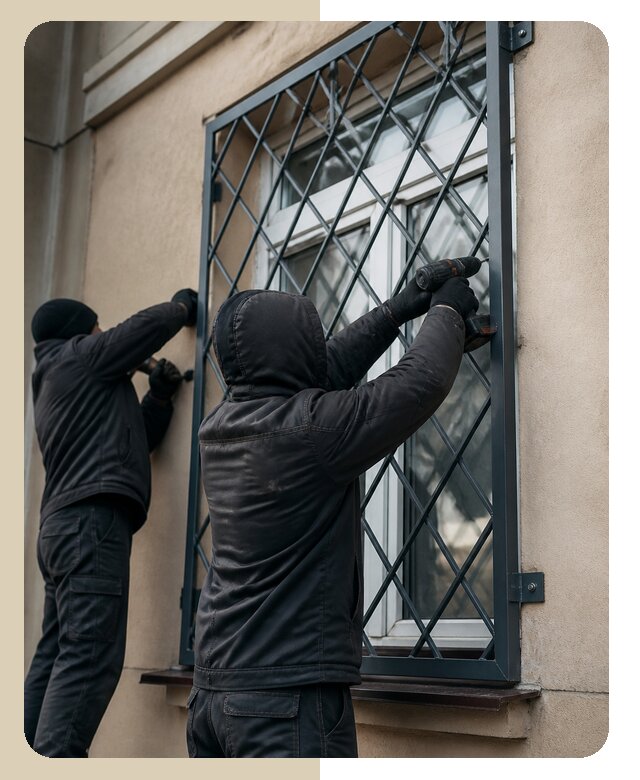 Установка антивандальных решеток на окна в Котласе